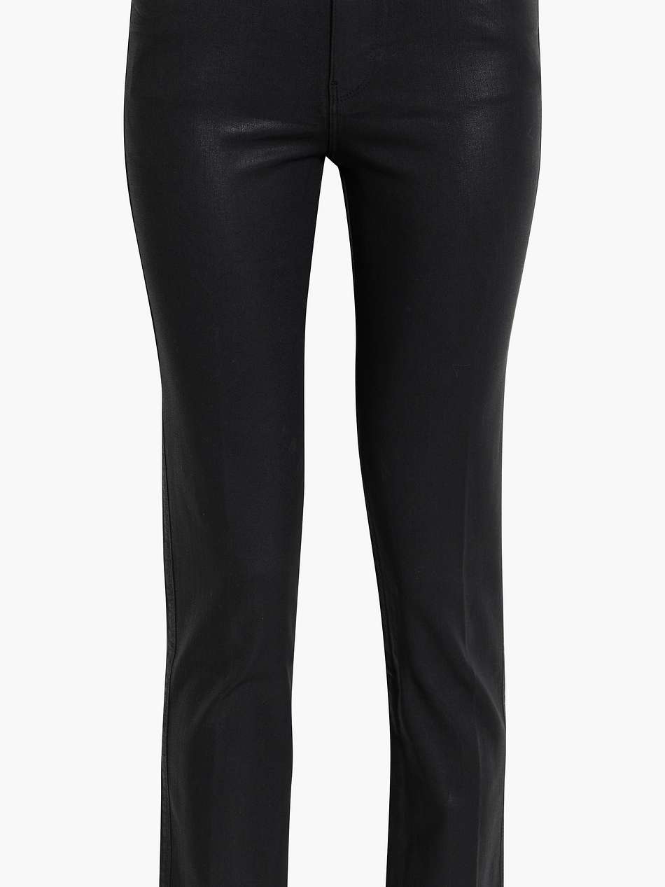 le sylvie coated high-rise slim-leg jeans
