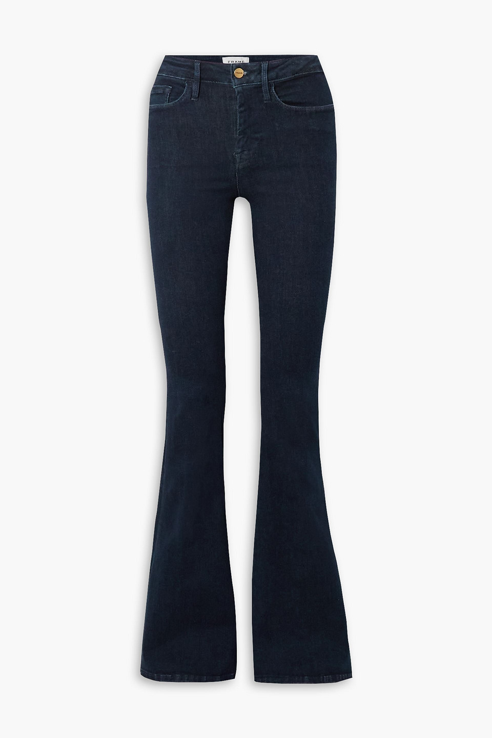 Frame Denim Flared Jeans In Dark Denim