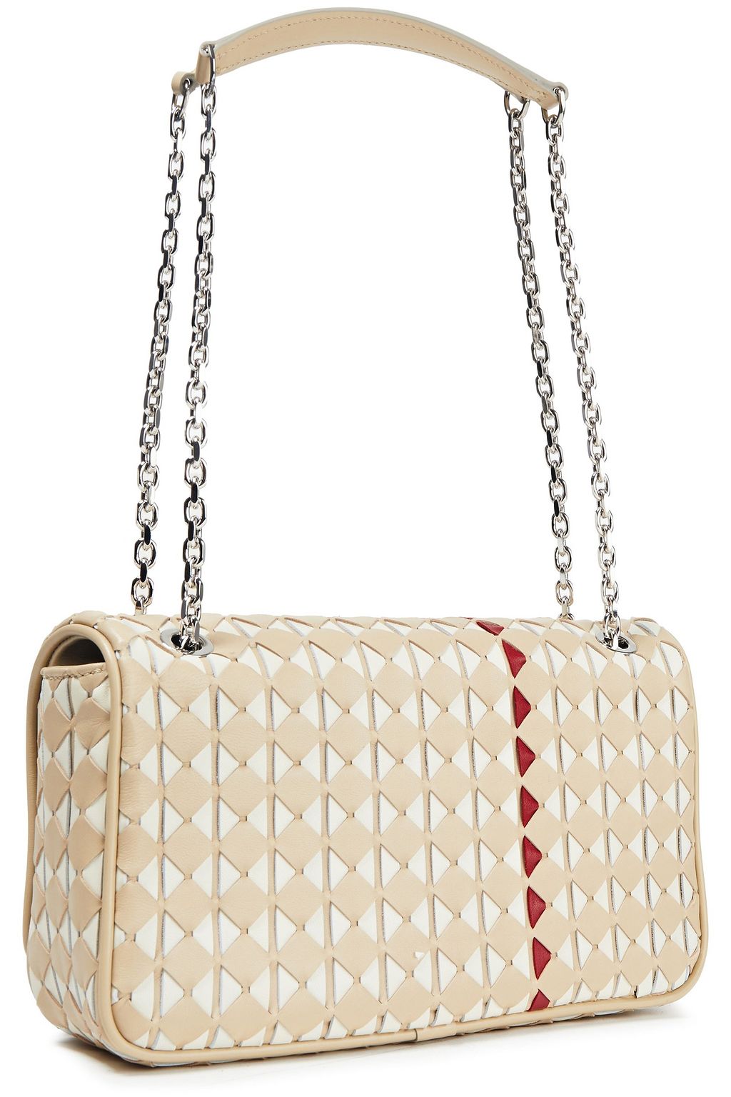 SERAPIAN Mosaico woven leather shoulder bag