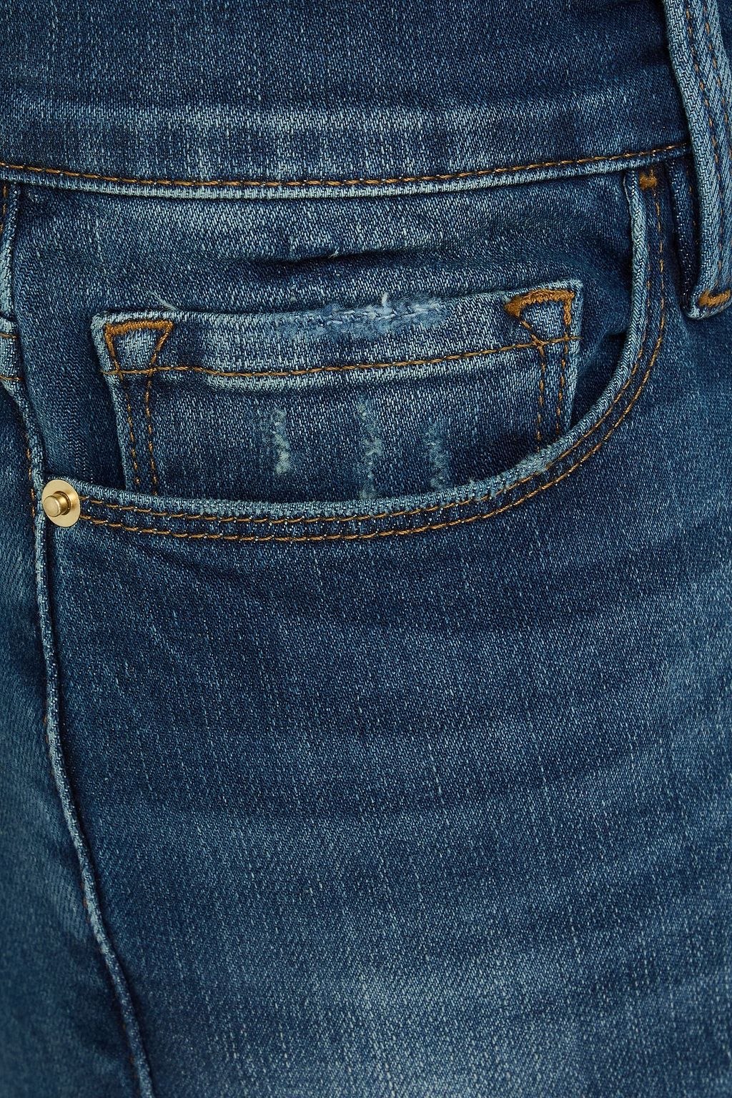 FRAME Halbhohe Boyfriend-Jeans „Le Garcon“