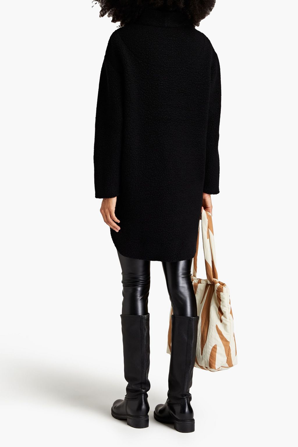 BASSIKE Wool-blend fleece half-zip sweatshirt