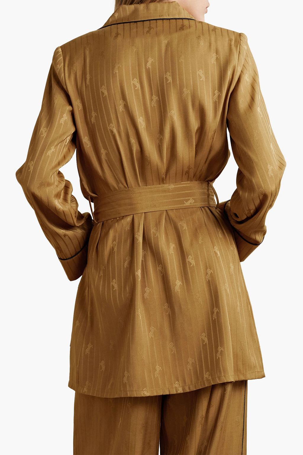 L'AGENCE Skyler satin-jacquard jacket