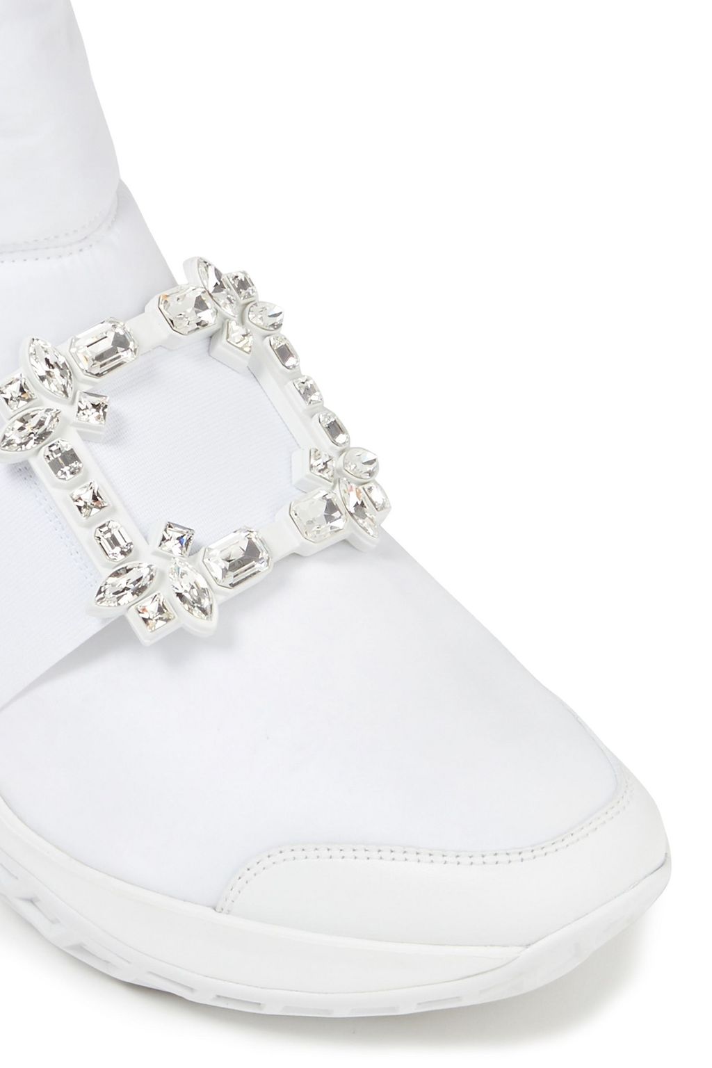 ROGER VIVIER Viv' Run quilted embellished shell snow boots
