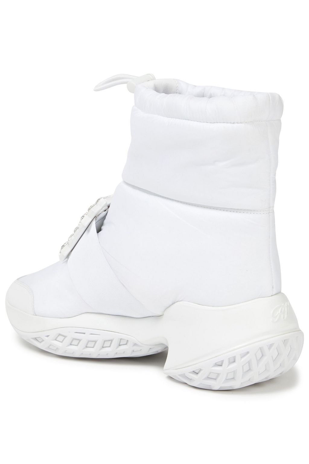 ROGER VIVIER Viv' Run quilted embellished shell snow boots
