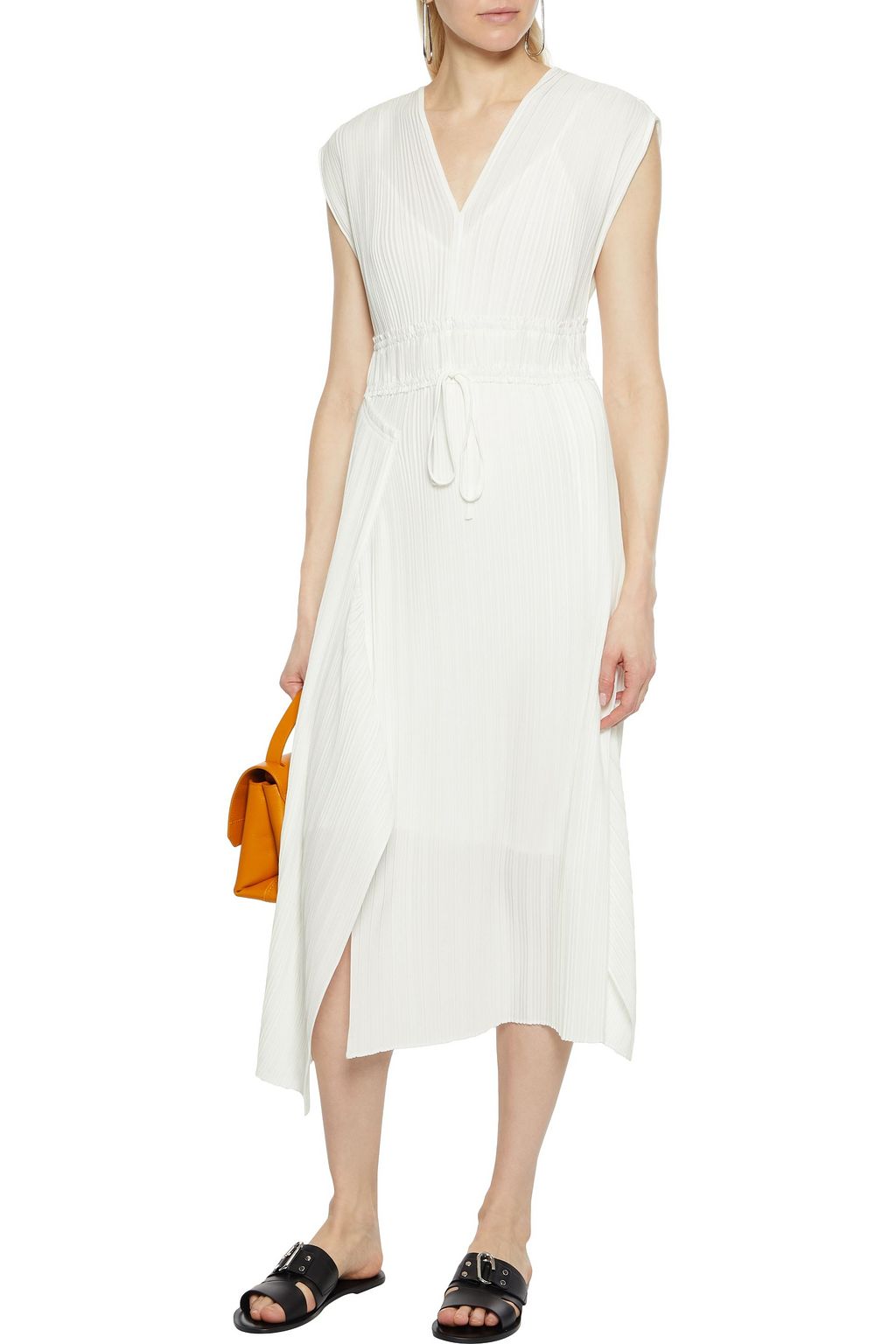 3.1 PHILLIP LIM Pleated floral-print crepe midi dress