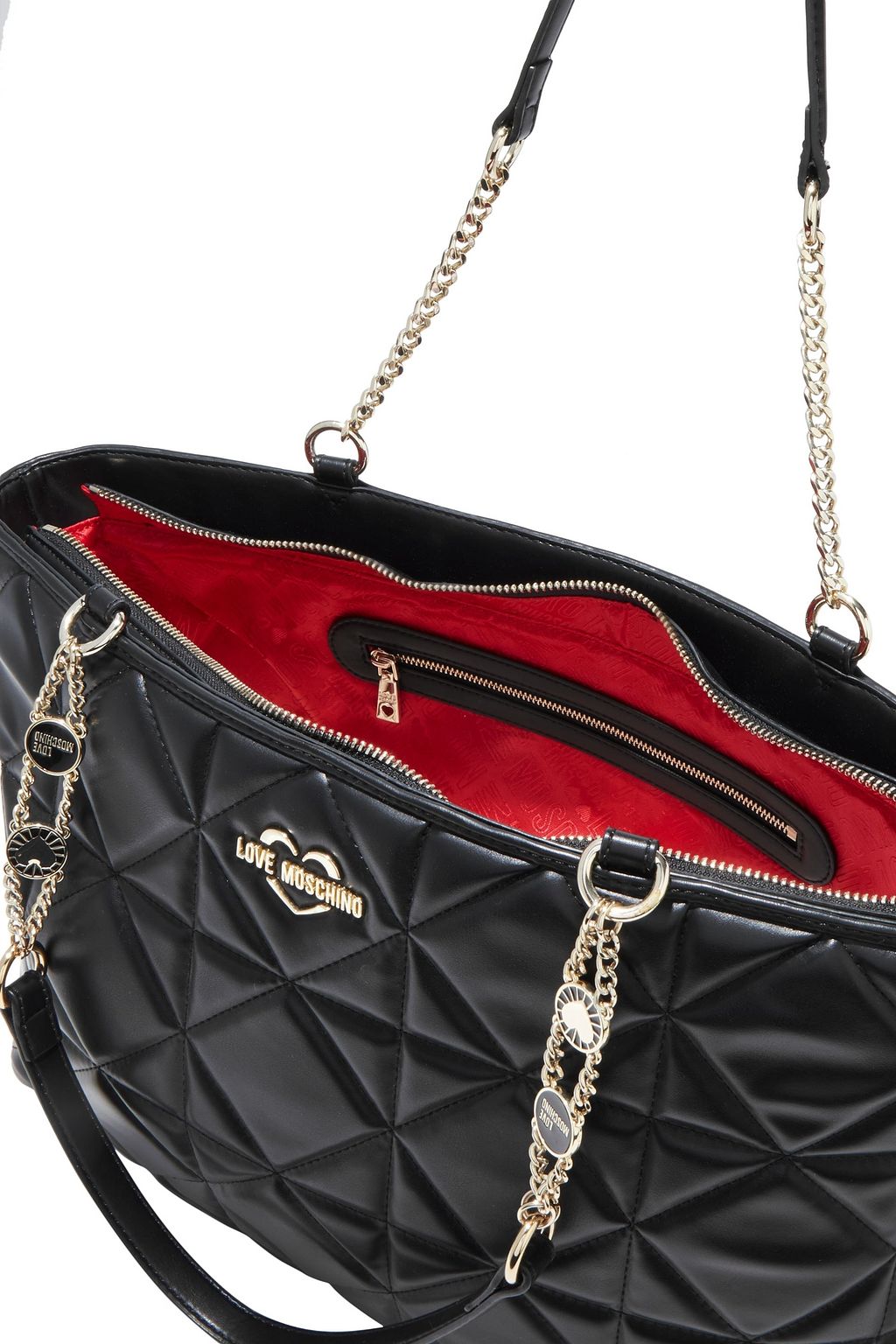 LOVE MOSCHINO Quilted faux leather tote