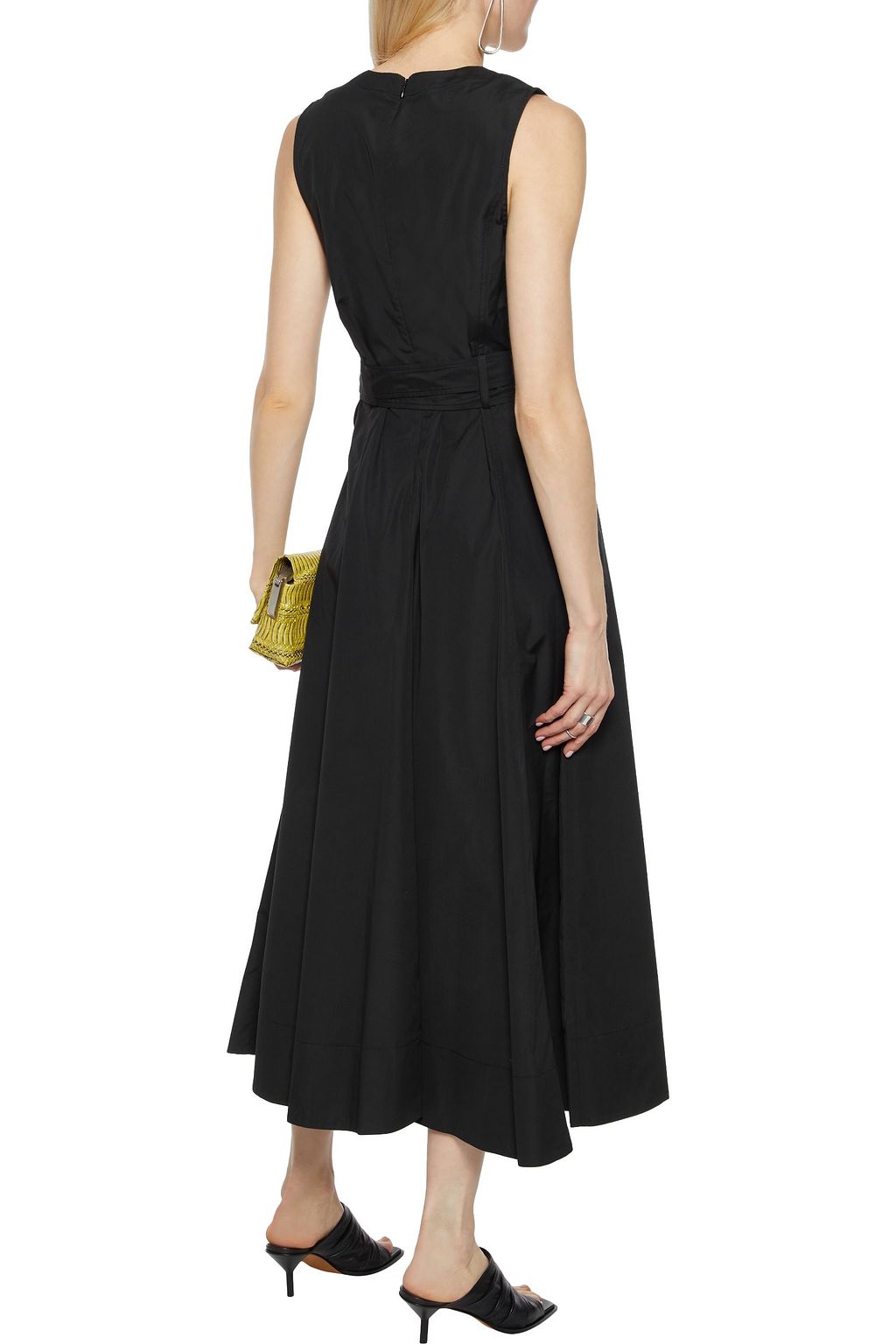 3.1 PHILLIP LIM Belted snap-detailed cotton-poplin midi dress