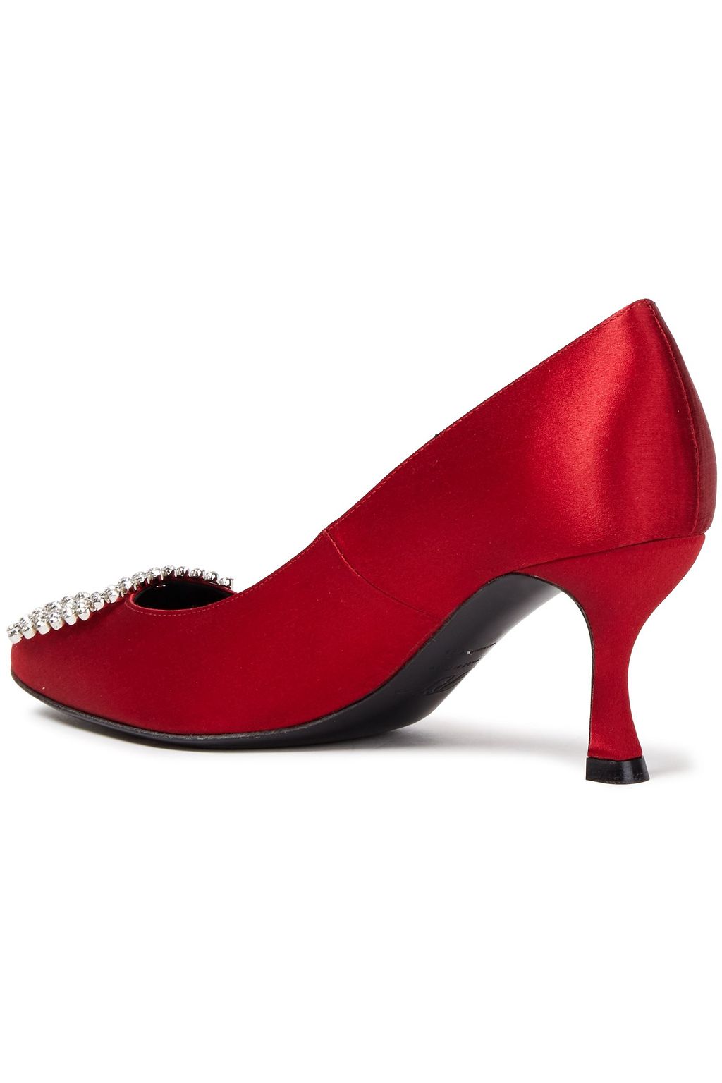 ROGER VIVIER Buckle-embellished satin pumps