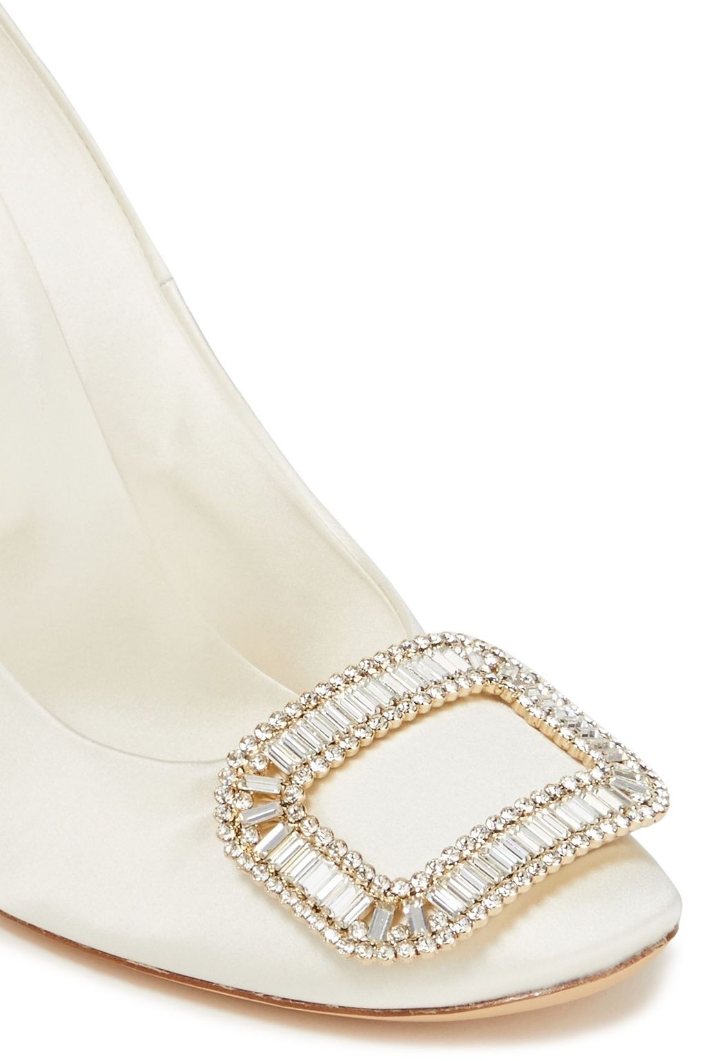 ROGER VIVIER Belle De Nuit クリスタル付き サテン パンプス