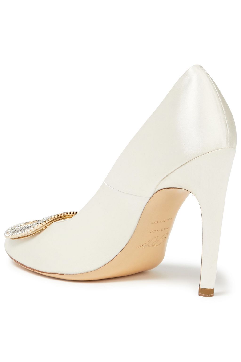ROGER VIVIER Belle De Nuit クリスタル付き サテン パンプス