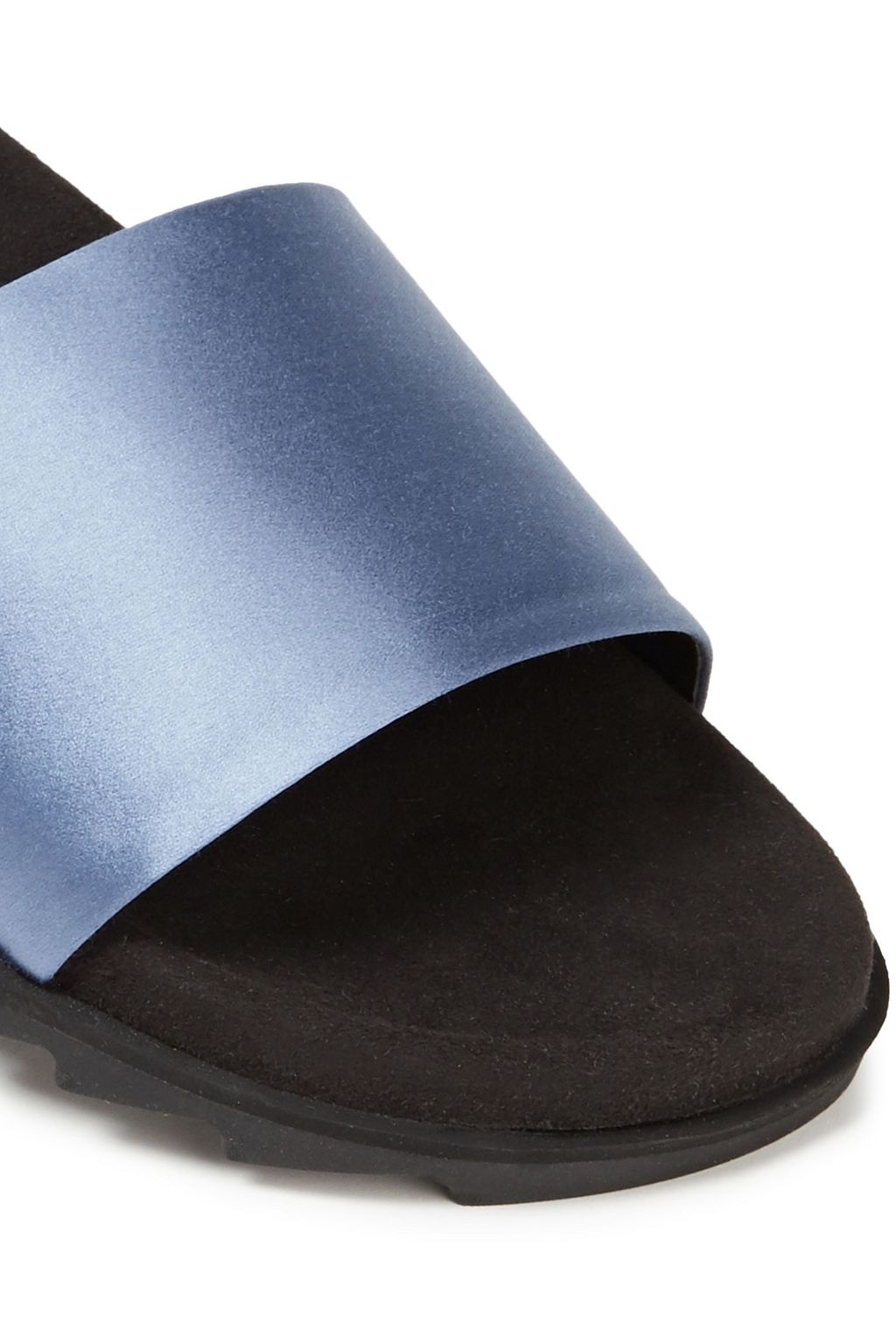 ROGER VIVIER Crystal-embellished satin slides