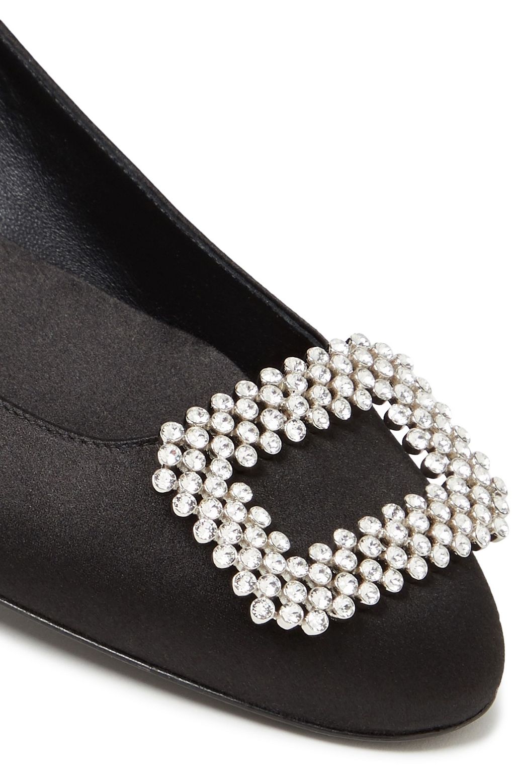 ROGER VIVIER Vertigo Diadem 装飾付き サテン バレエシューズ