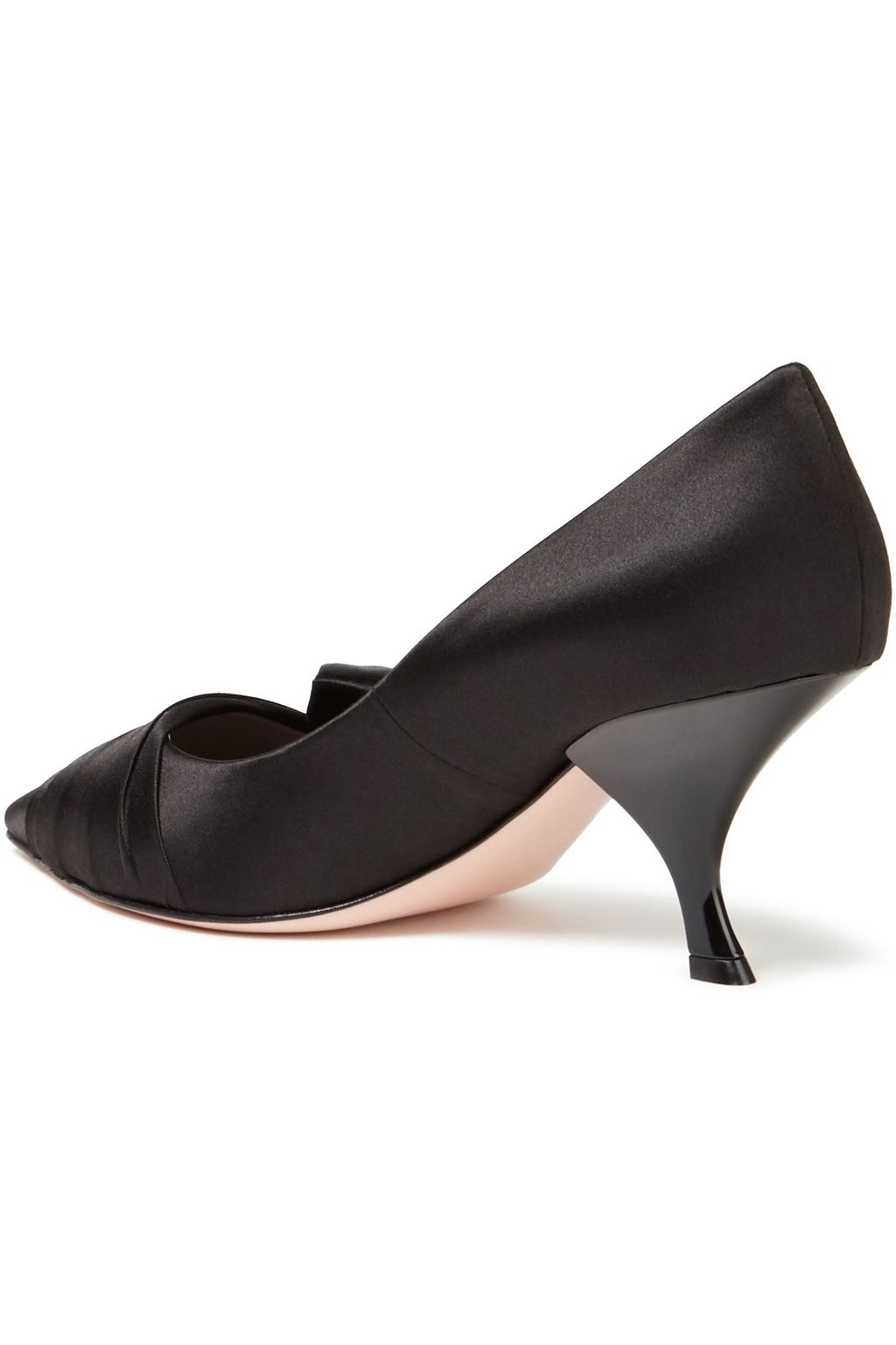 ROGER VIVIER サテン パンプス クリスタル付き