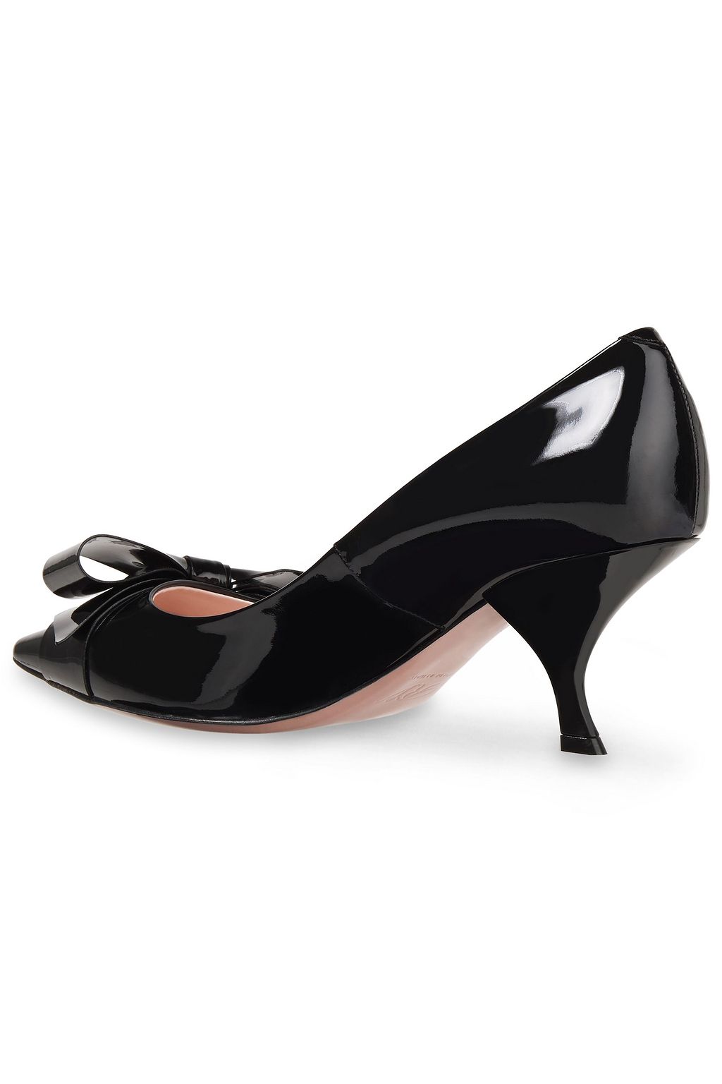 ROGER VIVIER Viv Bow patent-leather pumps