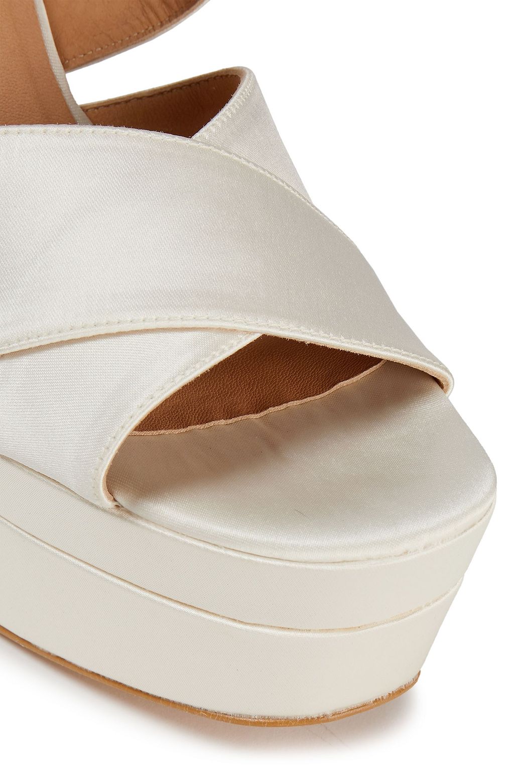 CASTAÑER Arola satin platform sandals