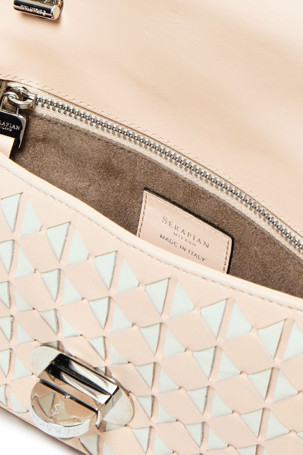 SERAPIAN Mosaico leather shoulder bag
