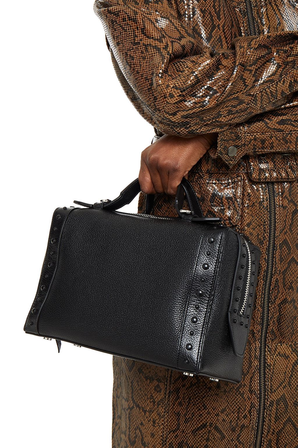 TOD'S Don Bauletto Gommino studded pebbled-leather tote