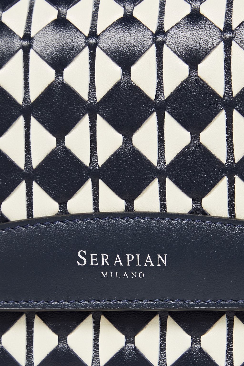 SERAPIAN Mosaico leather continental wallet