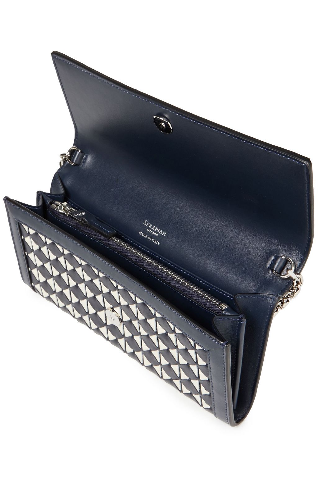SERAPIAN Mosaico leather continental wallet