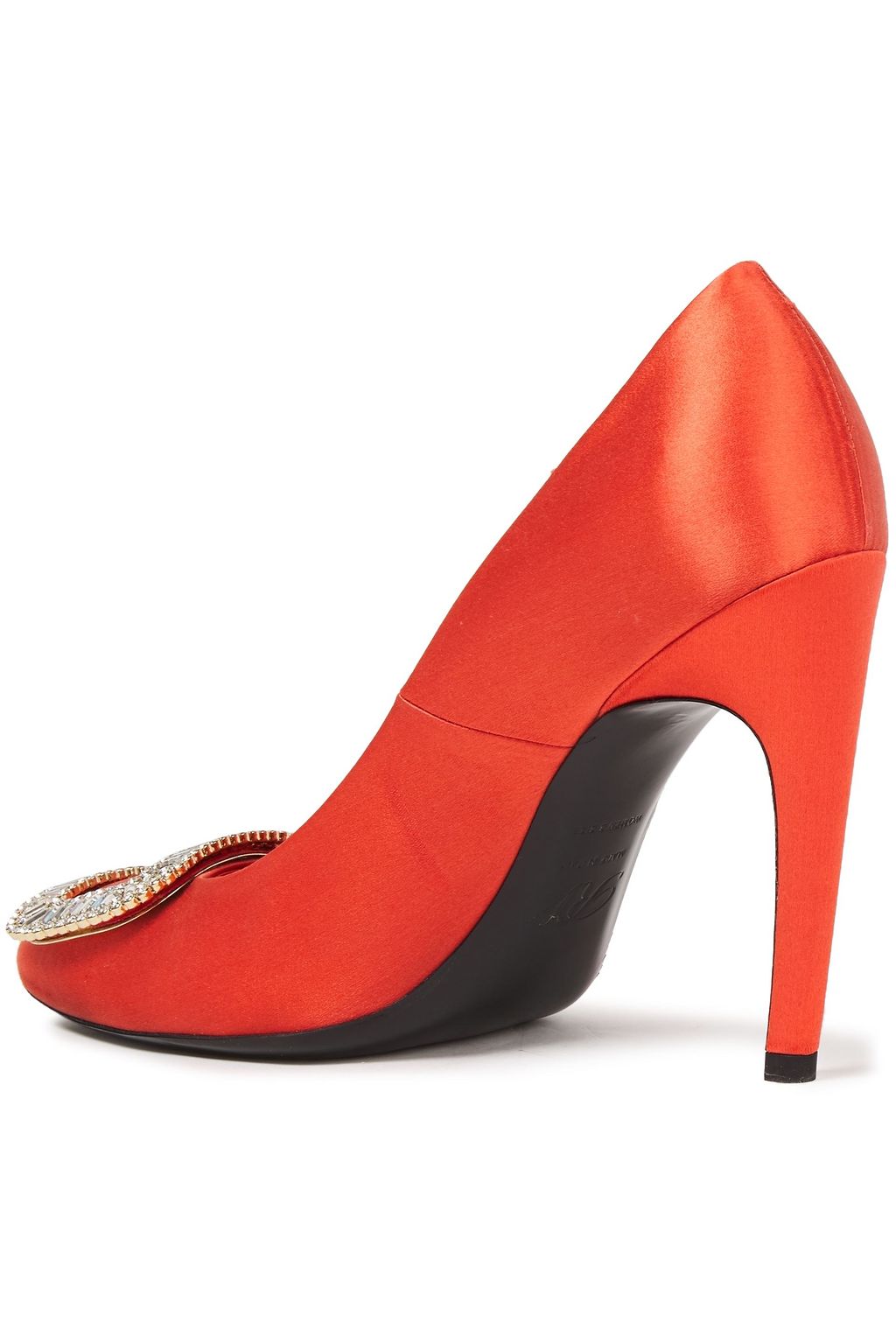 ROGER VIVIER Belle de Nuit crystal-embellished satin pumps