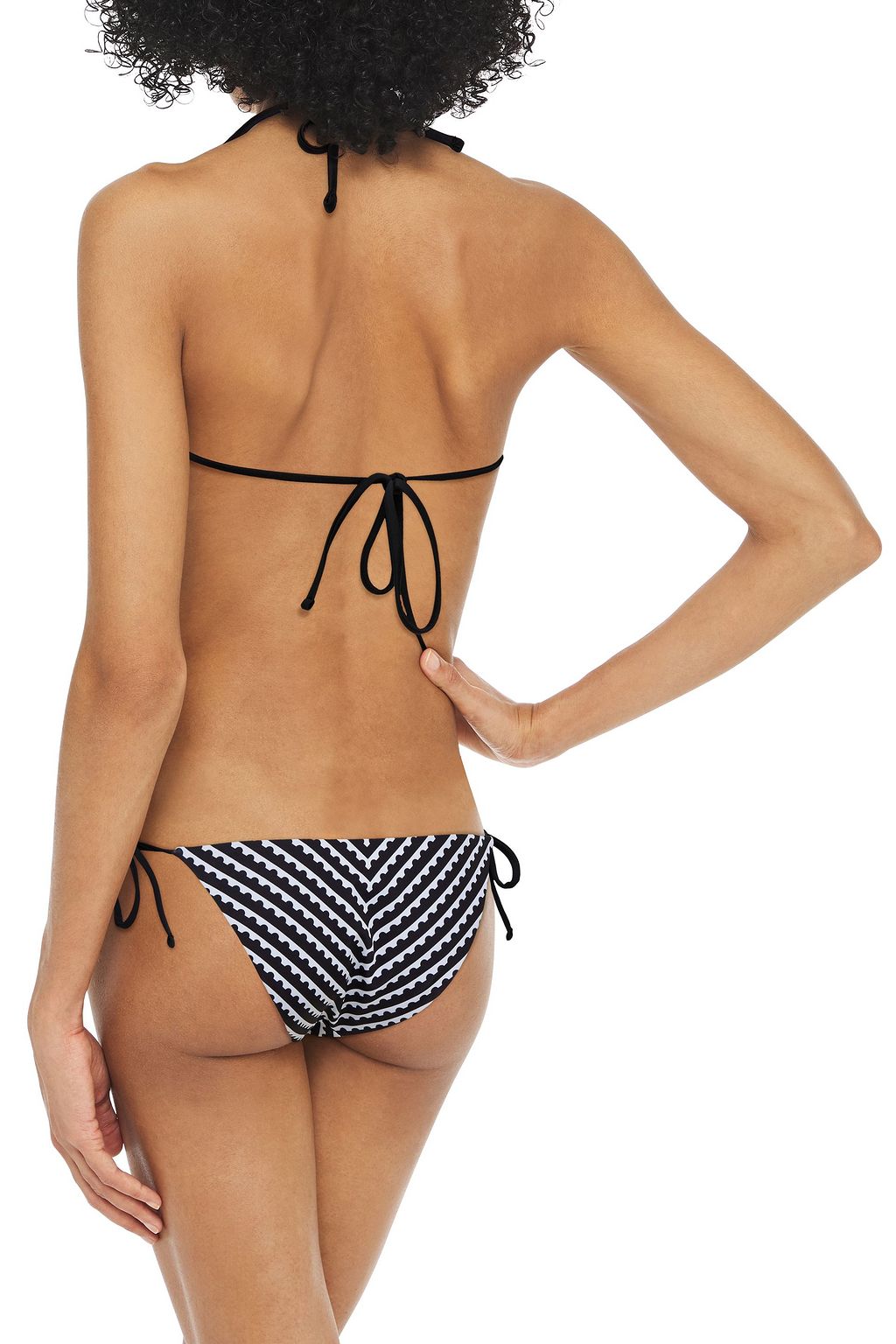 MARY KATRANTZOU Mykonos printed triangle bikini