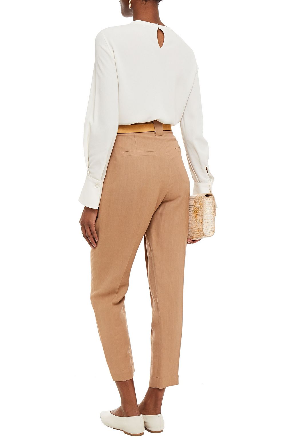 BRUNELLO CUCINELLI Karottenhose aus Twill mit Falten
