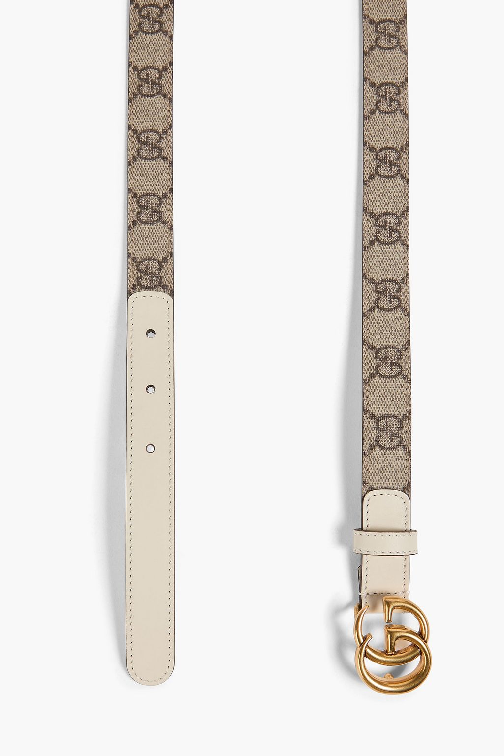 GUCCI GG Marmont reversible printed coated-canvas and leather belt