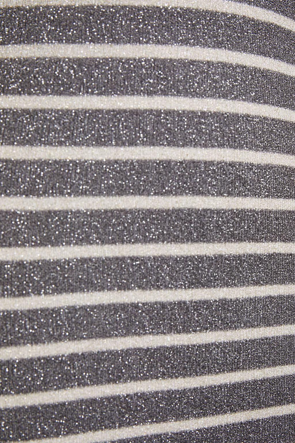 BRUNELLO CUCINELLI Metallic striped knitted sweater