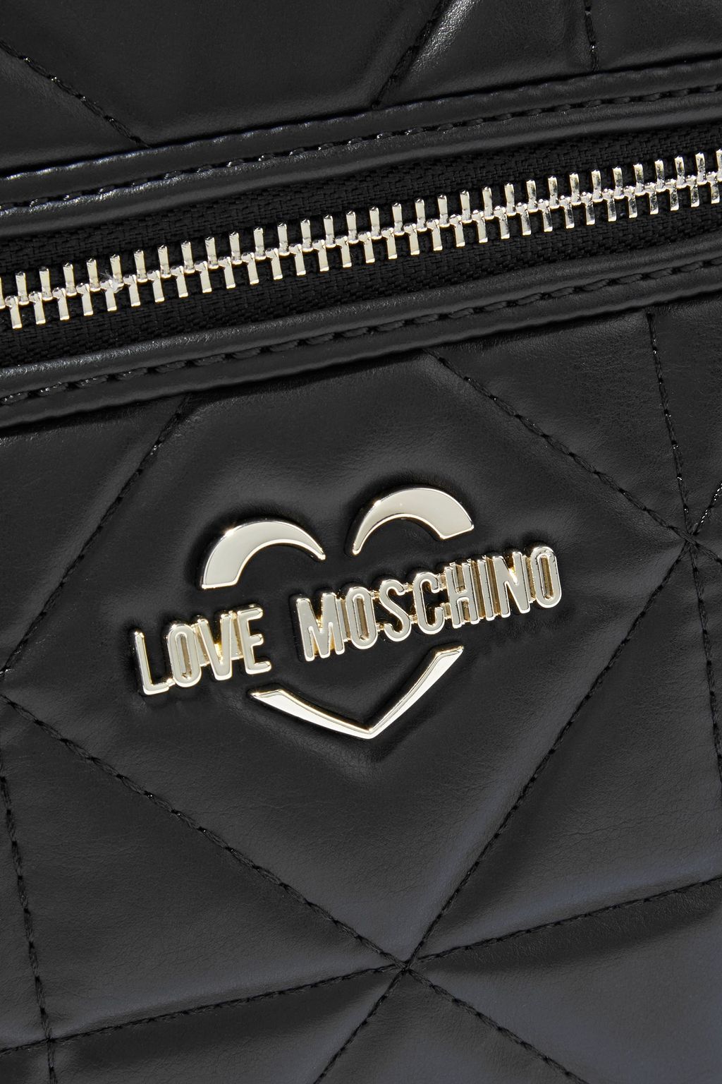 LOVE MOSCHINO Rucksack aus gestepptem Kunstleder mit Kettenverzierung