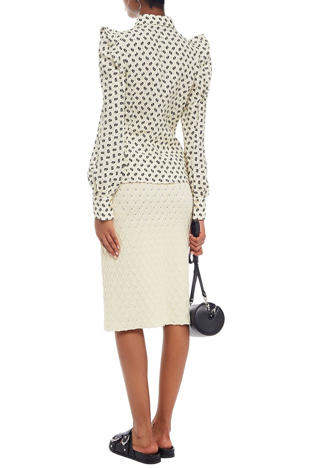 KENZO Ruffled jacquard blouse