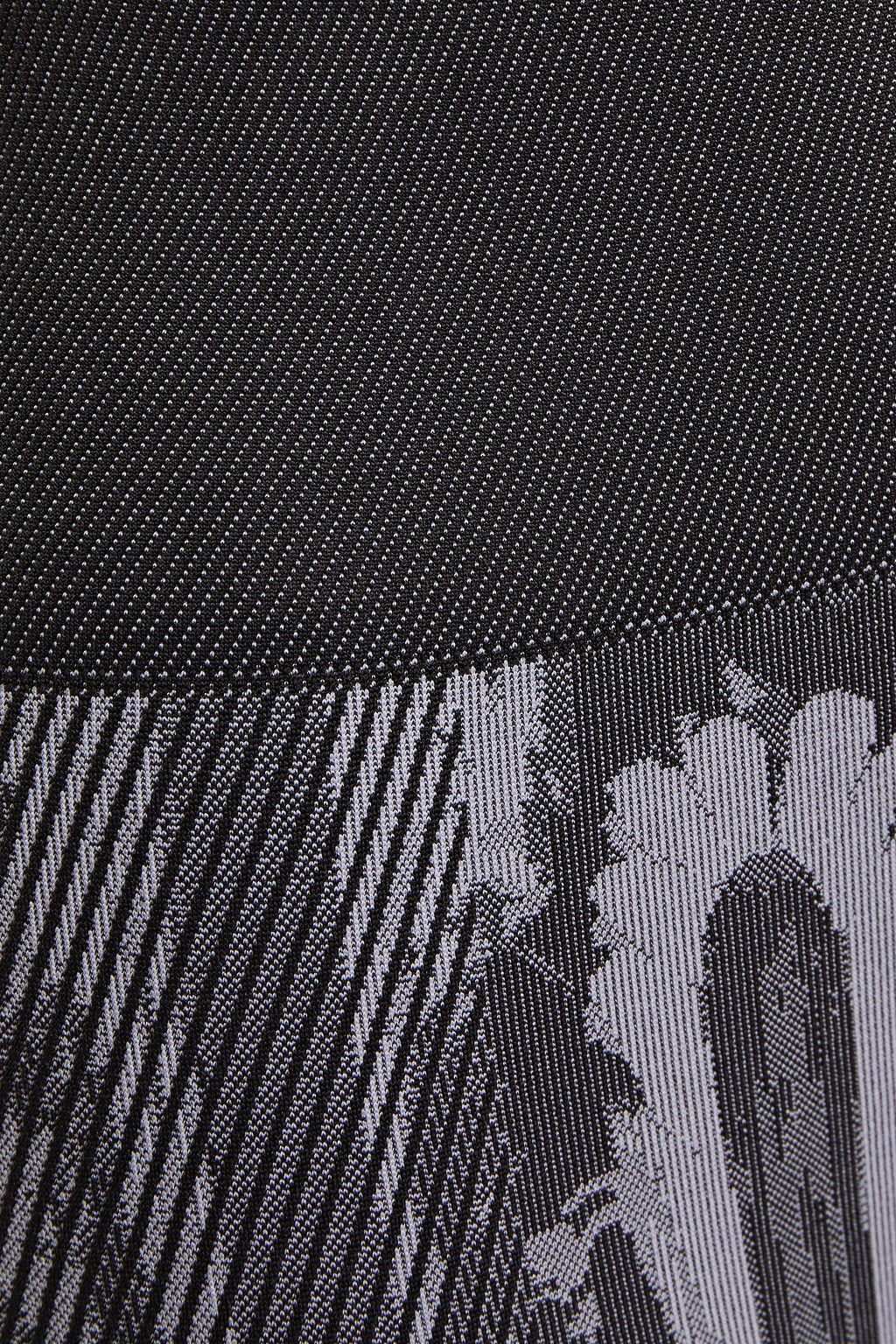 ADIDAS Jacquard-knit leggings