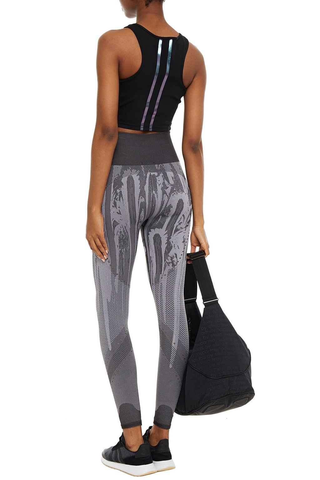 ADIDAS Jacquard-knit leggings