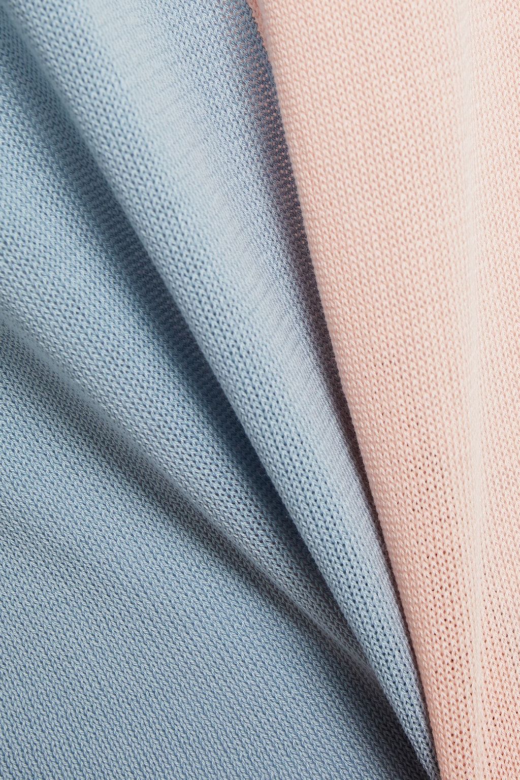 M MISSONI Color-block intarsia cotton top
