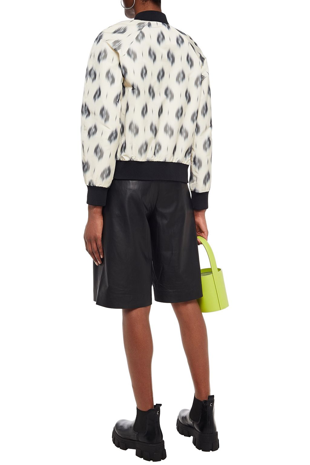 KENZO Appliquéd printed crepe bomber jacket