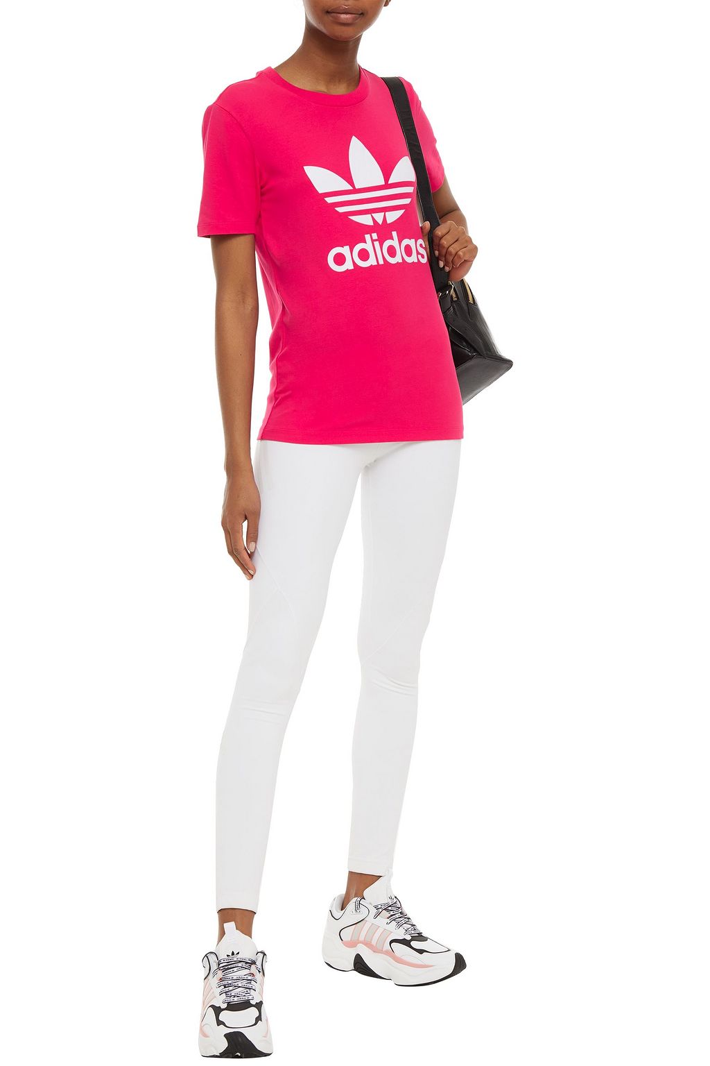 ADIDAS ORIGINALS Printed stretch-cotton jersey T-shirt