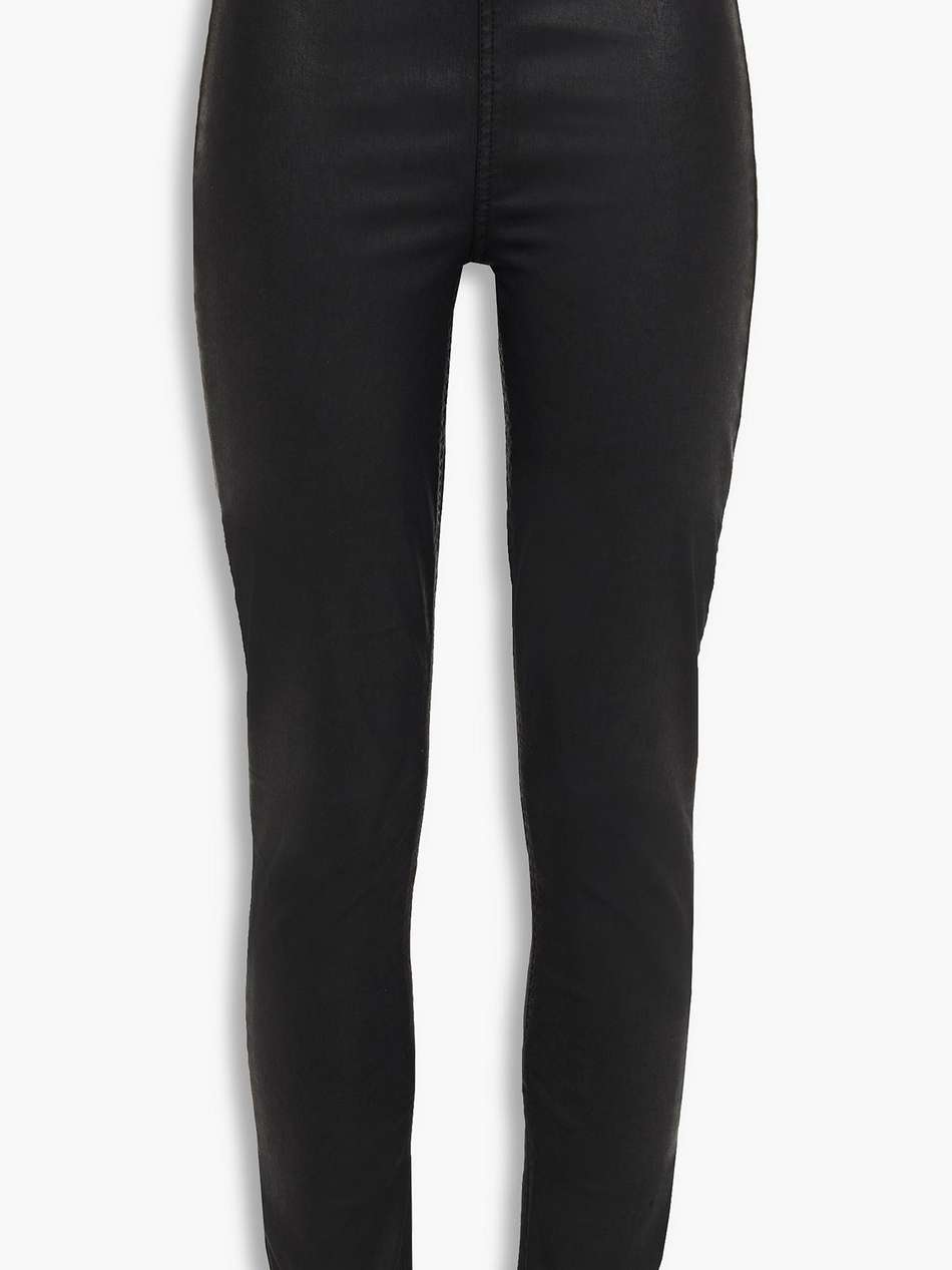 nina coated high-rise skinny jeans