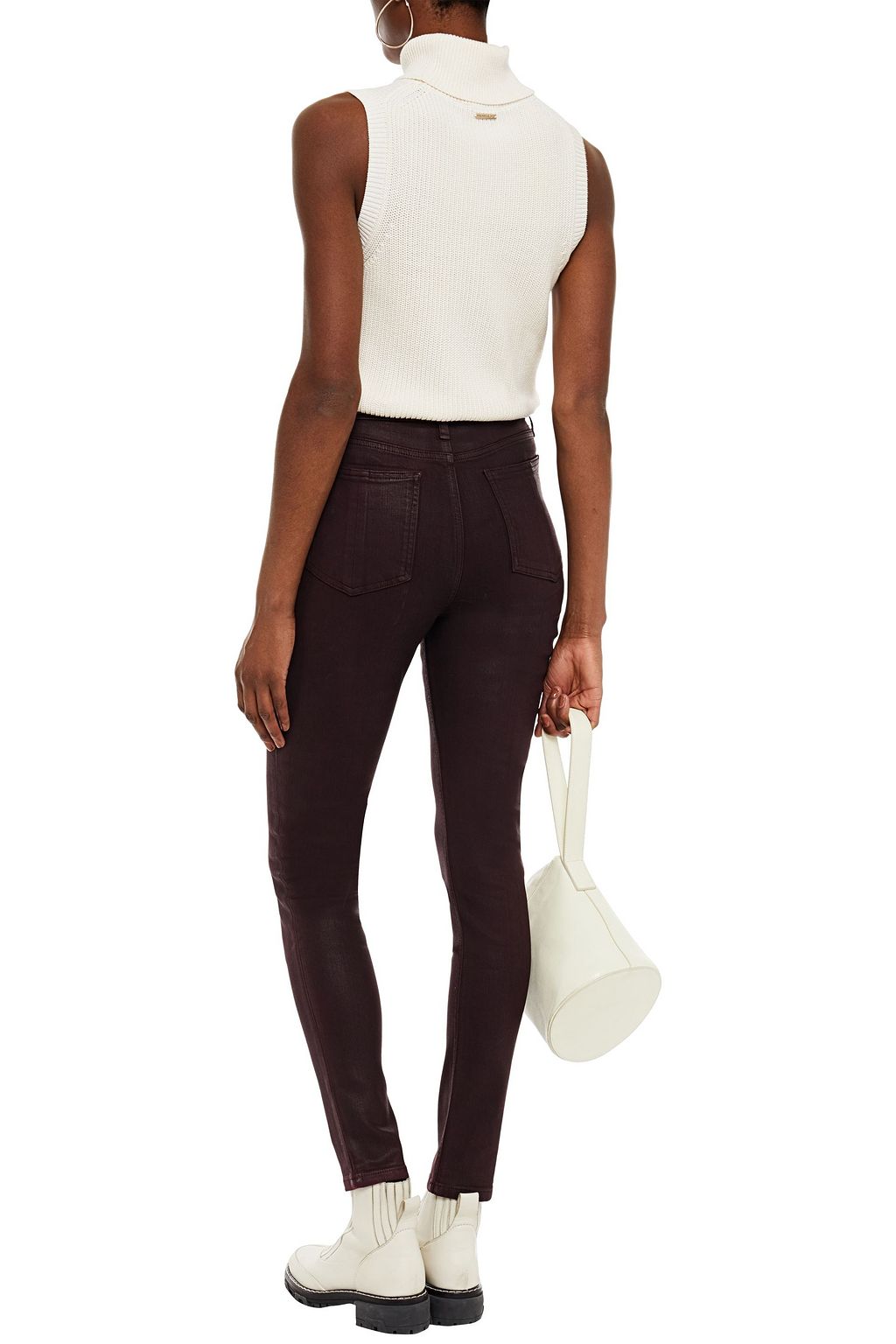 RAG & BONE Nina coated high-rise skinny jeans
