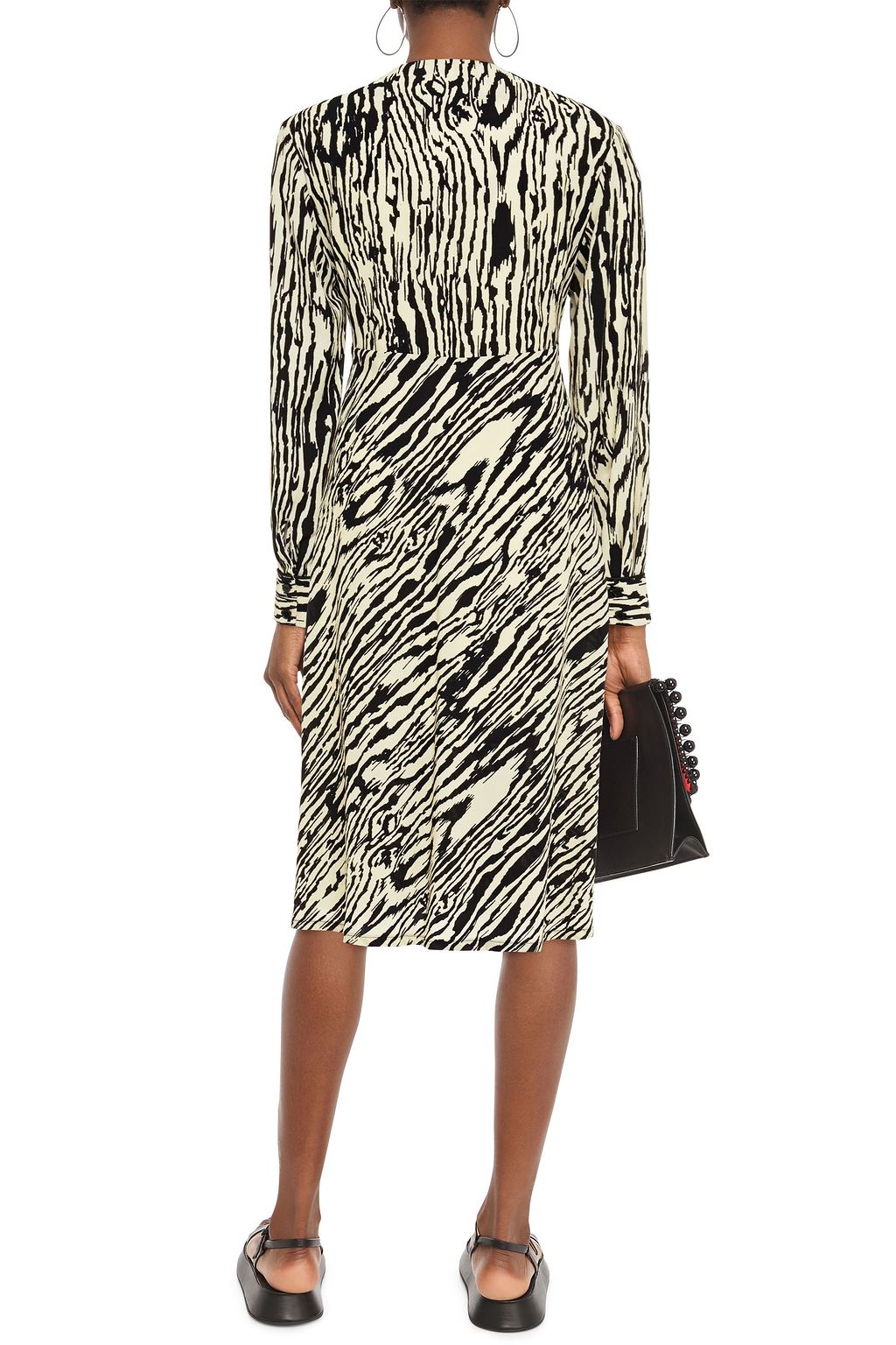 BAUM UND PFERDGARTEN Printed crepe midi dress