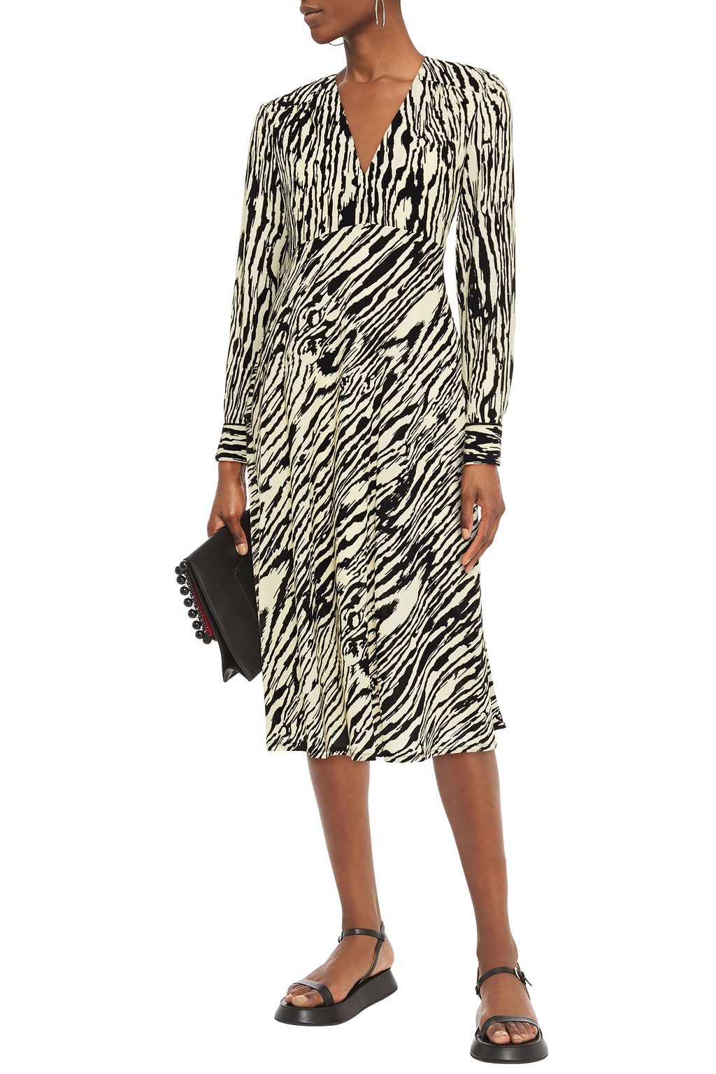 BAUM UND PFERDGARTEN Printed crepe midi dress