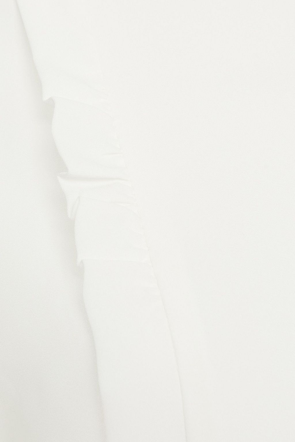 CLAUDIE PIERLOT Ruffle-trimmed two-tone crepe playsuit