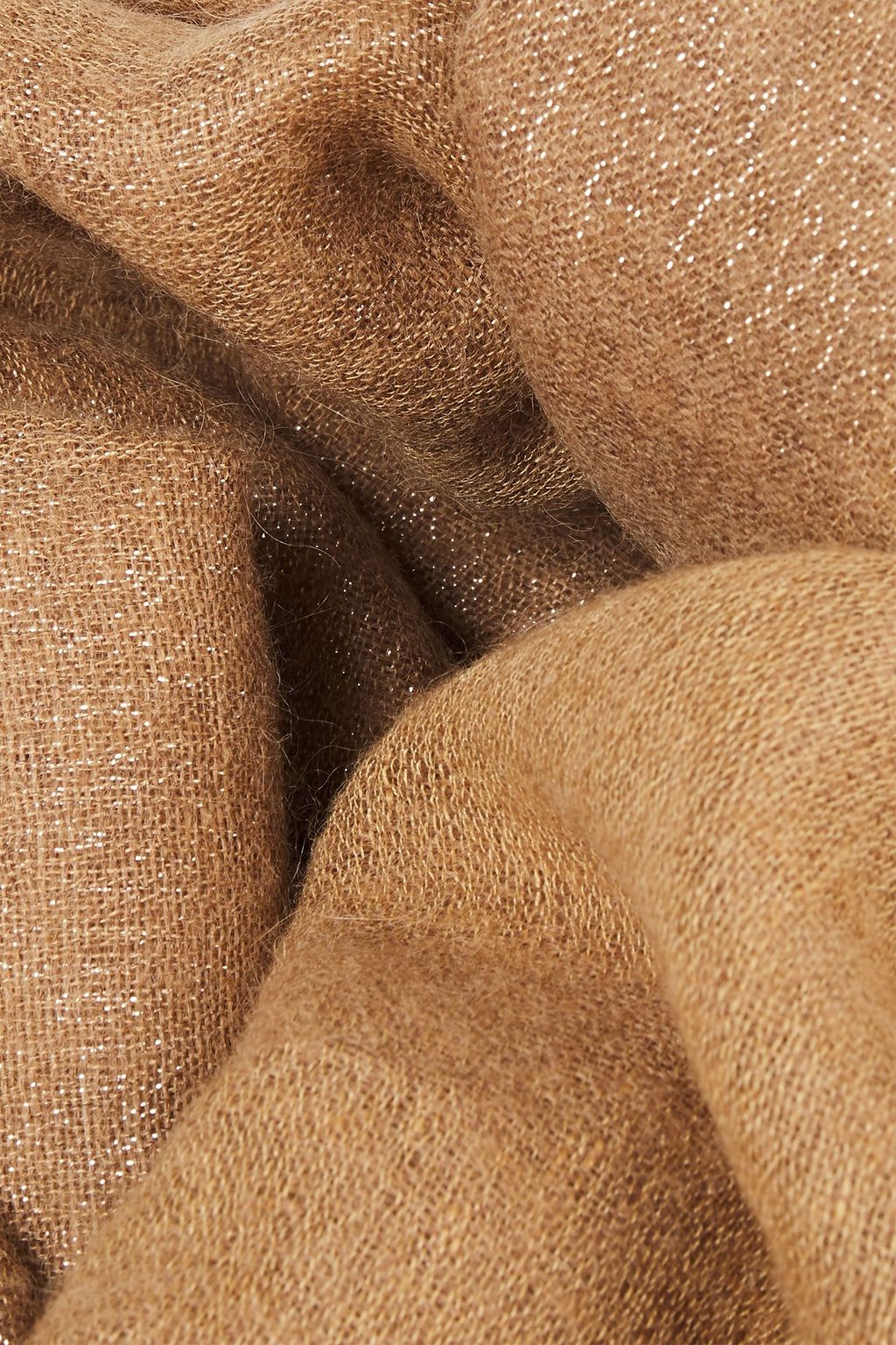 BRUNELLO CUCINELLI Frayed metallic gauze scarf