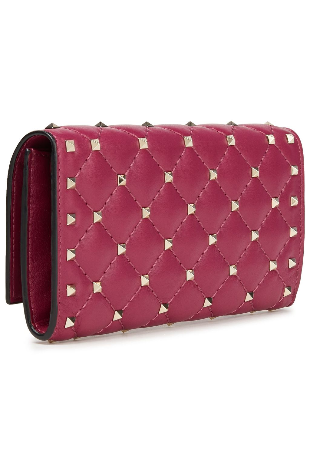 VALENTINO GARAVANI Rockstud Spike quilted leather wallet