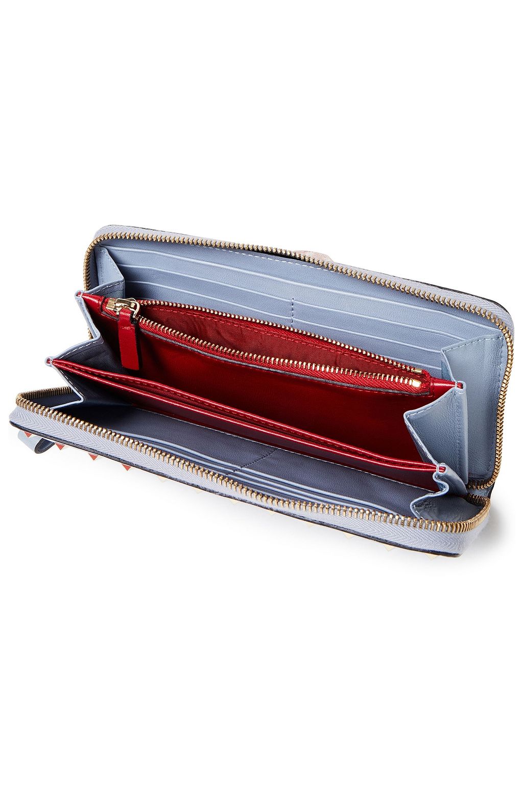 VALENTINO GARAVANI Rockstud Spike quilted leather wallet