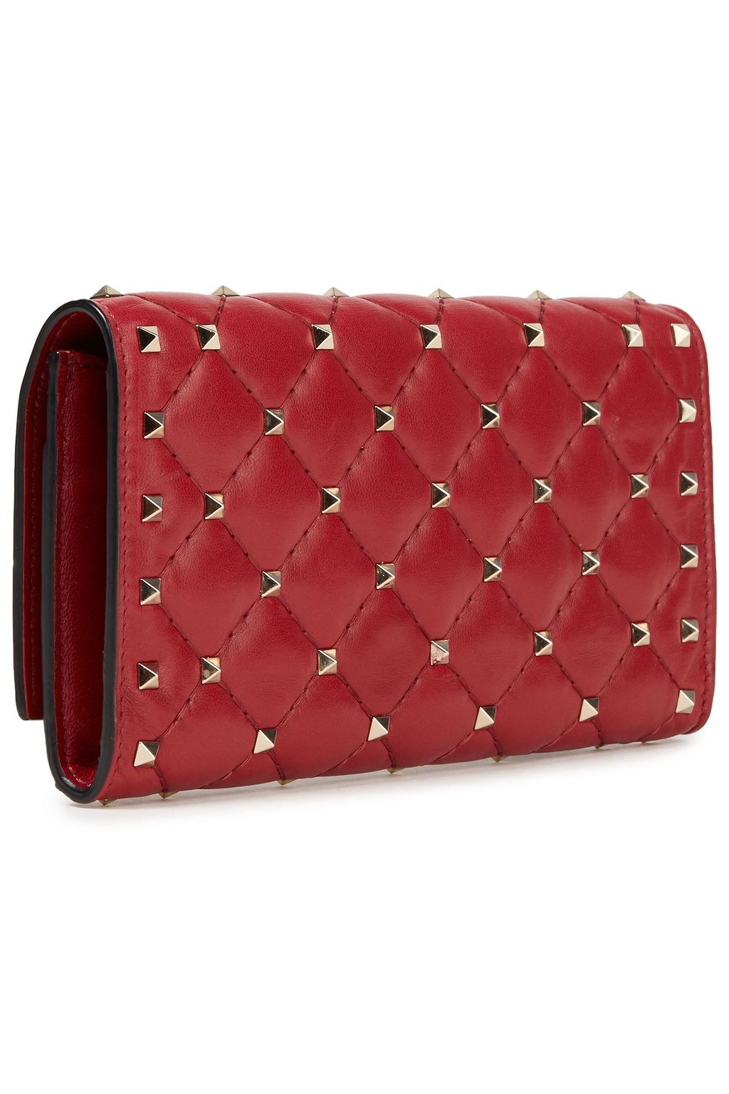 VALENTINO GARAVANI Rockstud Spike quilted leather wallet