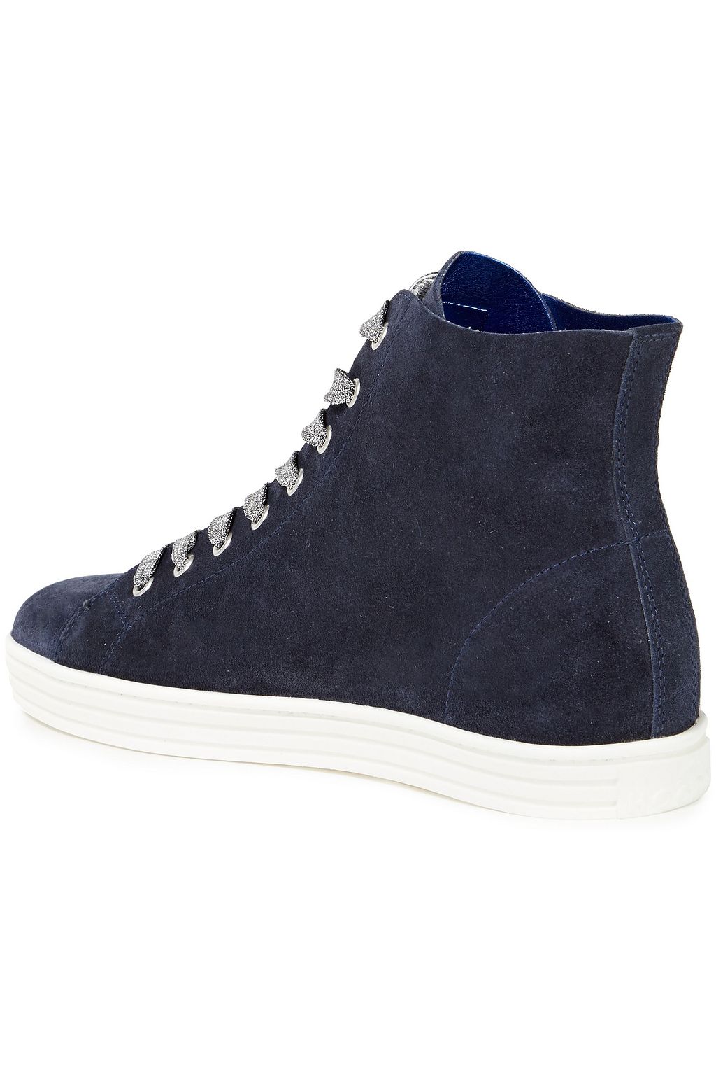 HOGAN Studded laser-cut suede sneakers