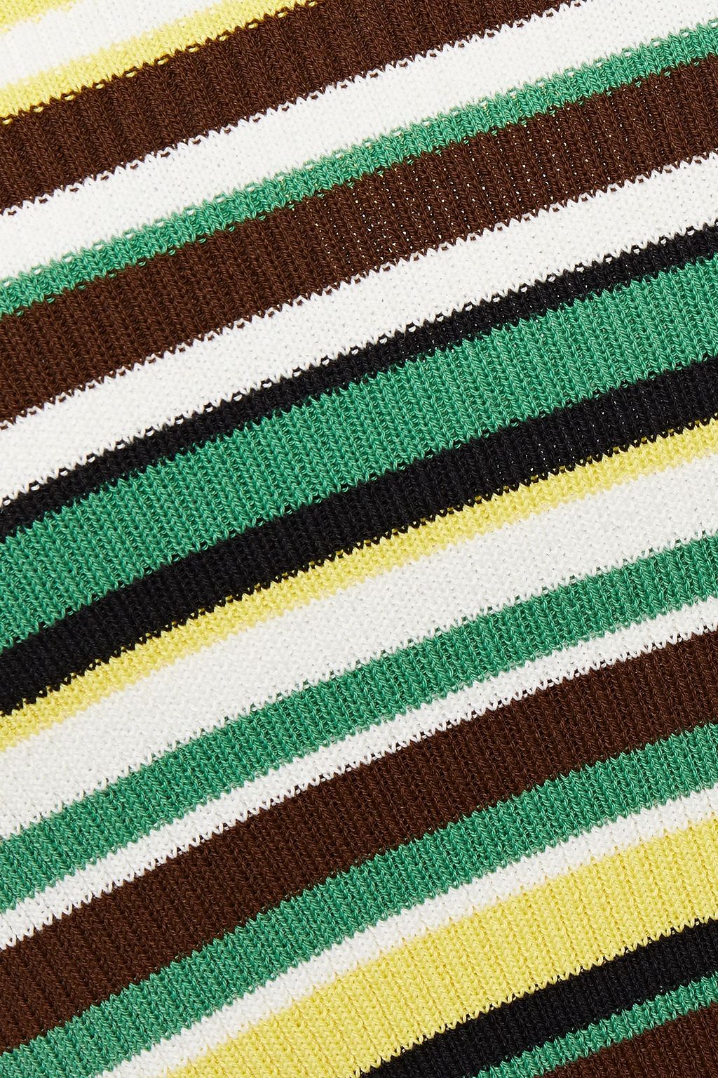 M MISSONI Cropped ribbed striped cotton tank