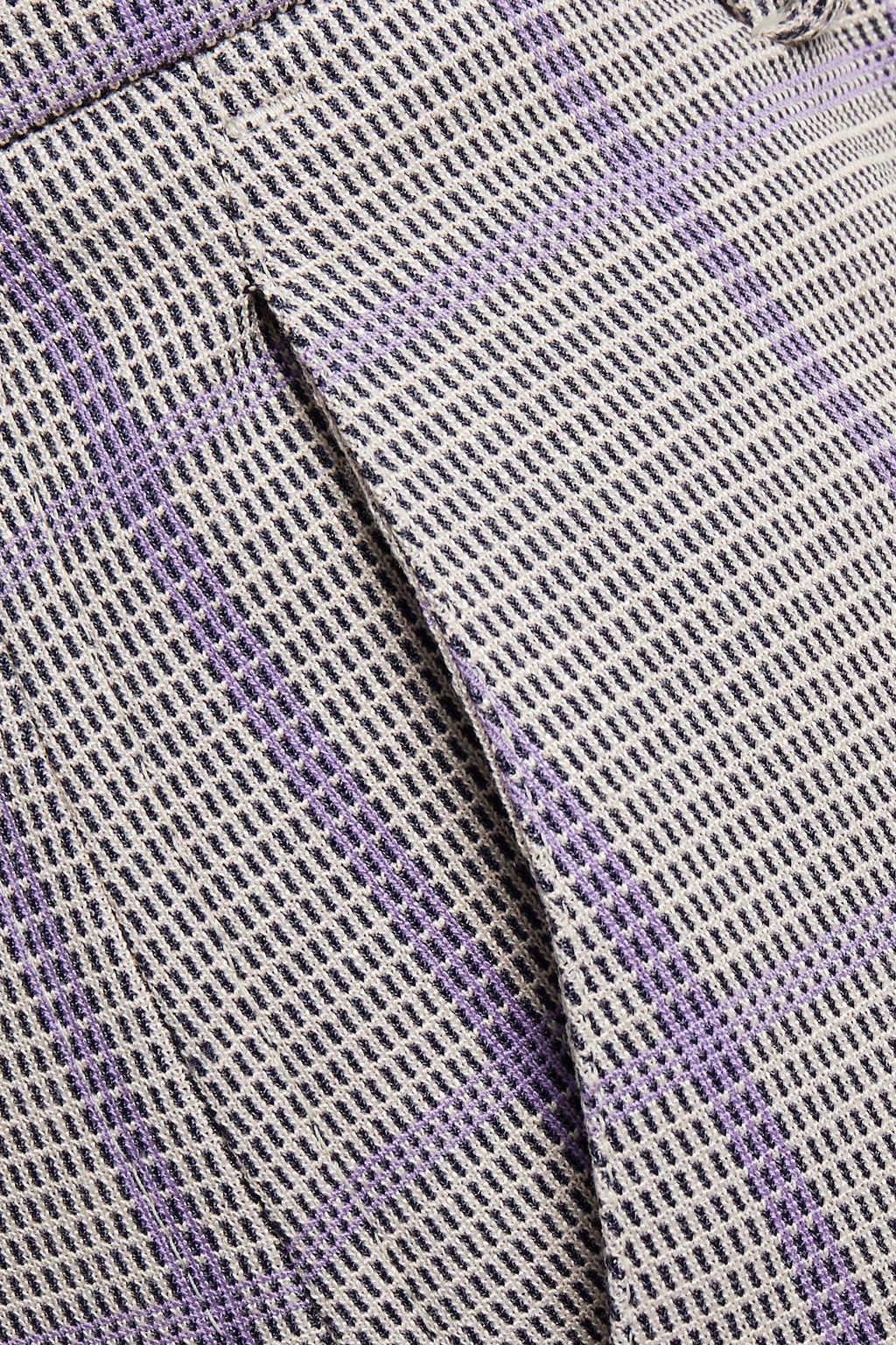 M MISSONI Checked stretch-knit straight-leg pants
