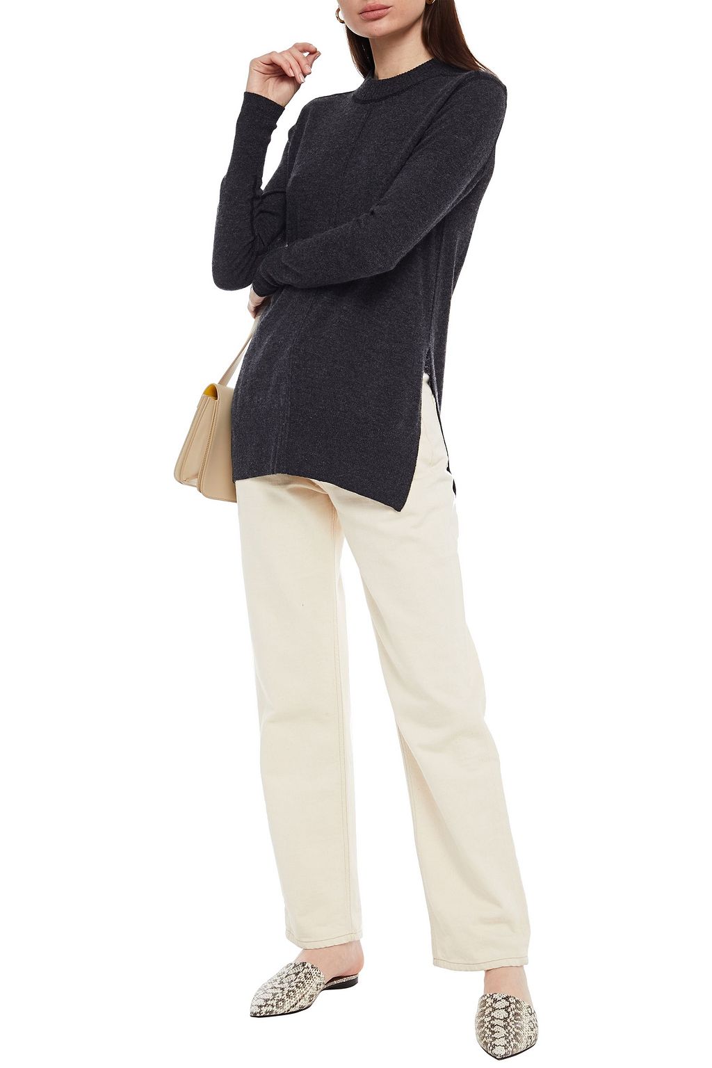 AUTUMN CASHMERE Mélange cashmere sweater