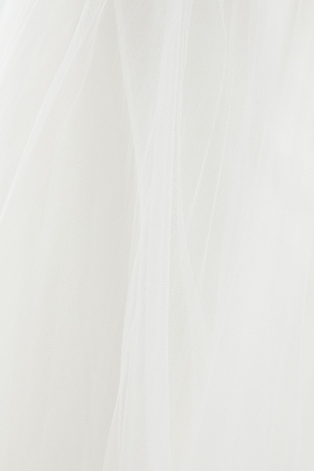 CAROLINA HERRERA Fleurette pleated tulle maxi skirt
