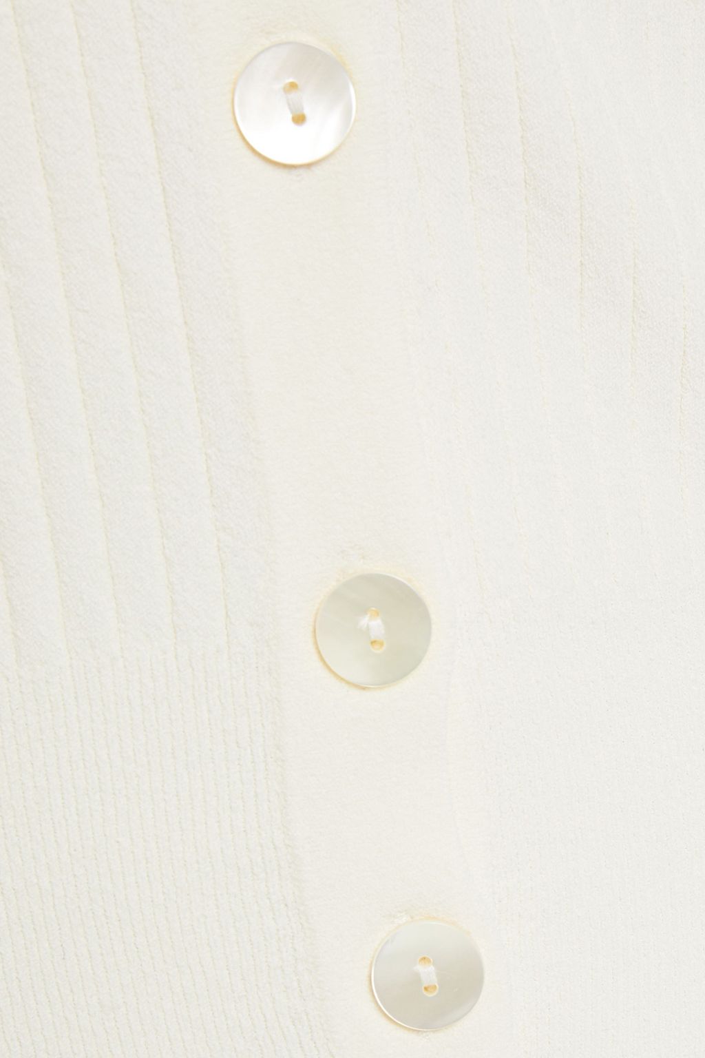 AUTUMN CASHMERE Gathered ribbed-knit cardigan